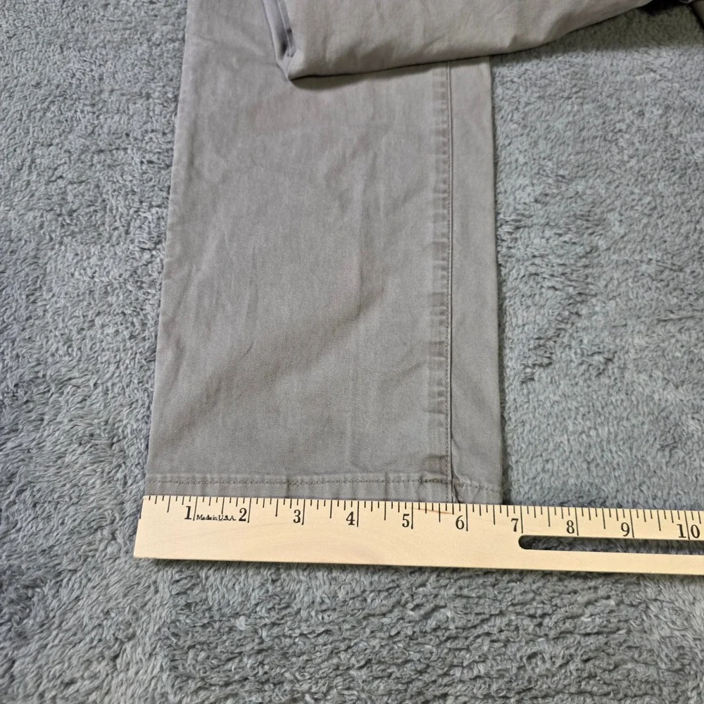 American Eagle Mens 34x33.5 Slim‎ Chino Pants Grey Khaki Next Level Flex Stretch